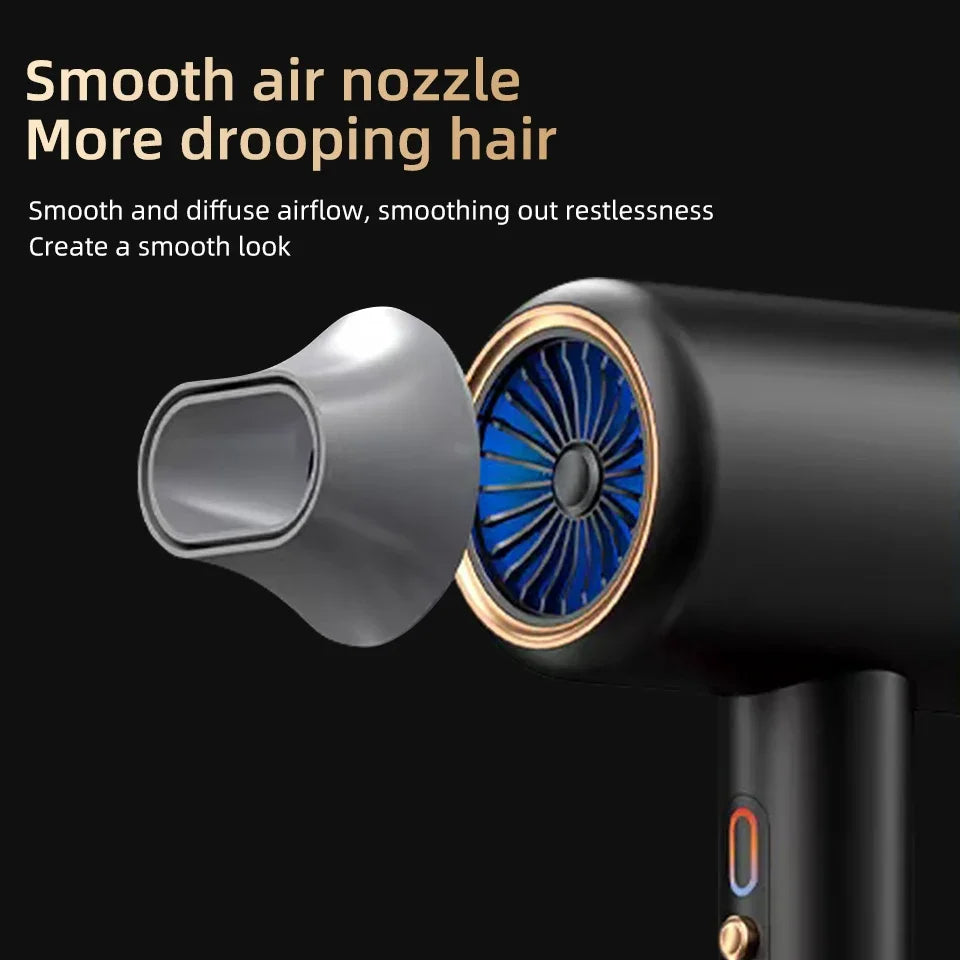 High-power 2400W ionic hair dryer, for salon-grade fast drying & superior frizz control.