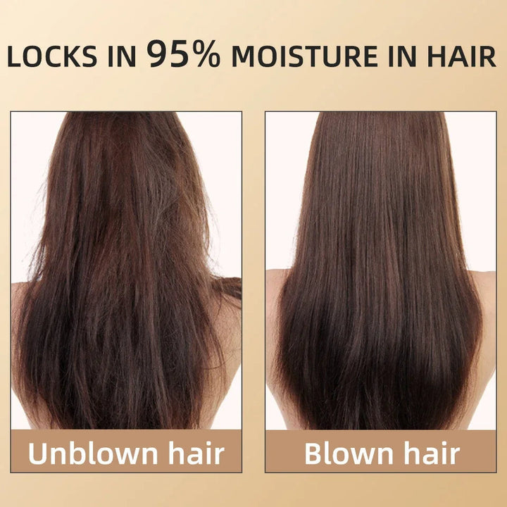 Professional hair dryer 2400W with negative ions for smooth, healthy, styled hair.