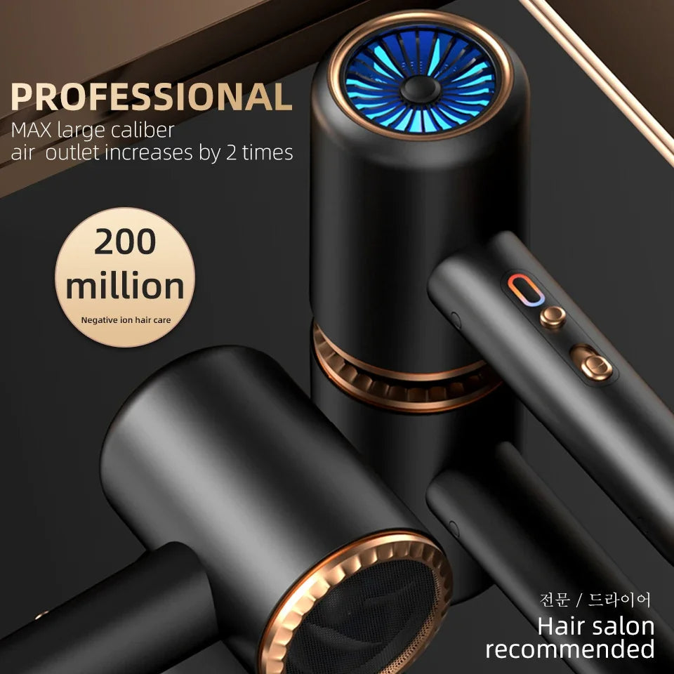 High-performance 2400W hair dryer, ionic technology for smooth, shiny, frizz-free hair.