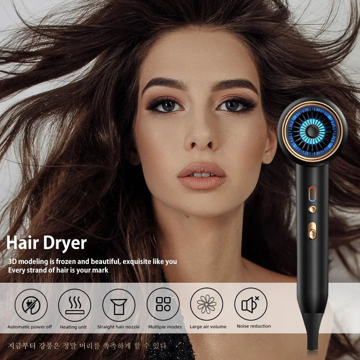 Professional 2400W hair dryer, designed for fast drying & salon-level hair styling.