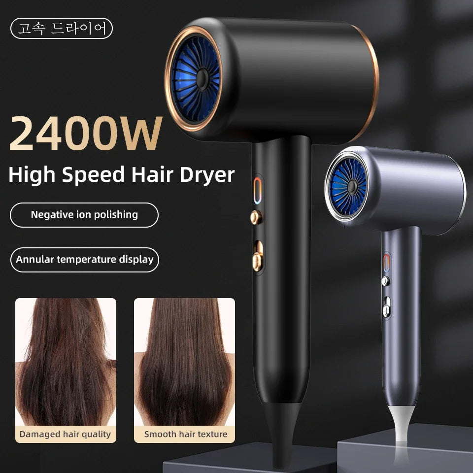Ionic 2400W professional hair dryer, a powerful beauty tool for sleek, healthy hair.