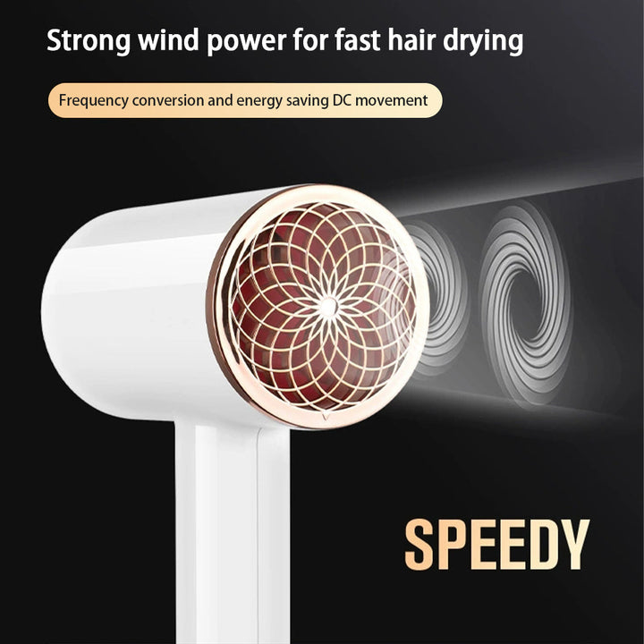 Professional 2400W hair dryer with negative ions for sleek, healthy, salon-quality hair styling.