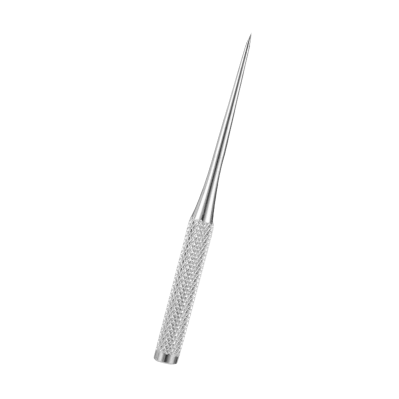 High-grade stainless steel dental explorer and tartar scraper for personal dental care.