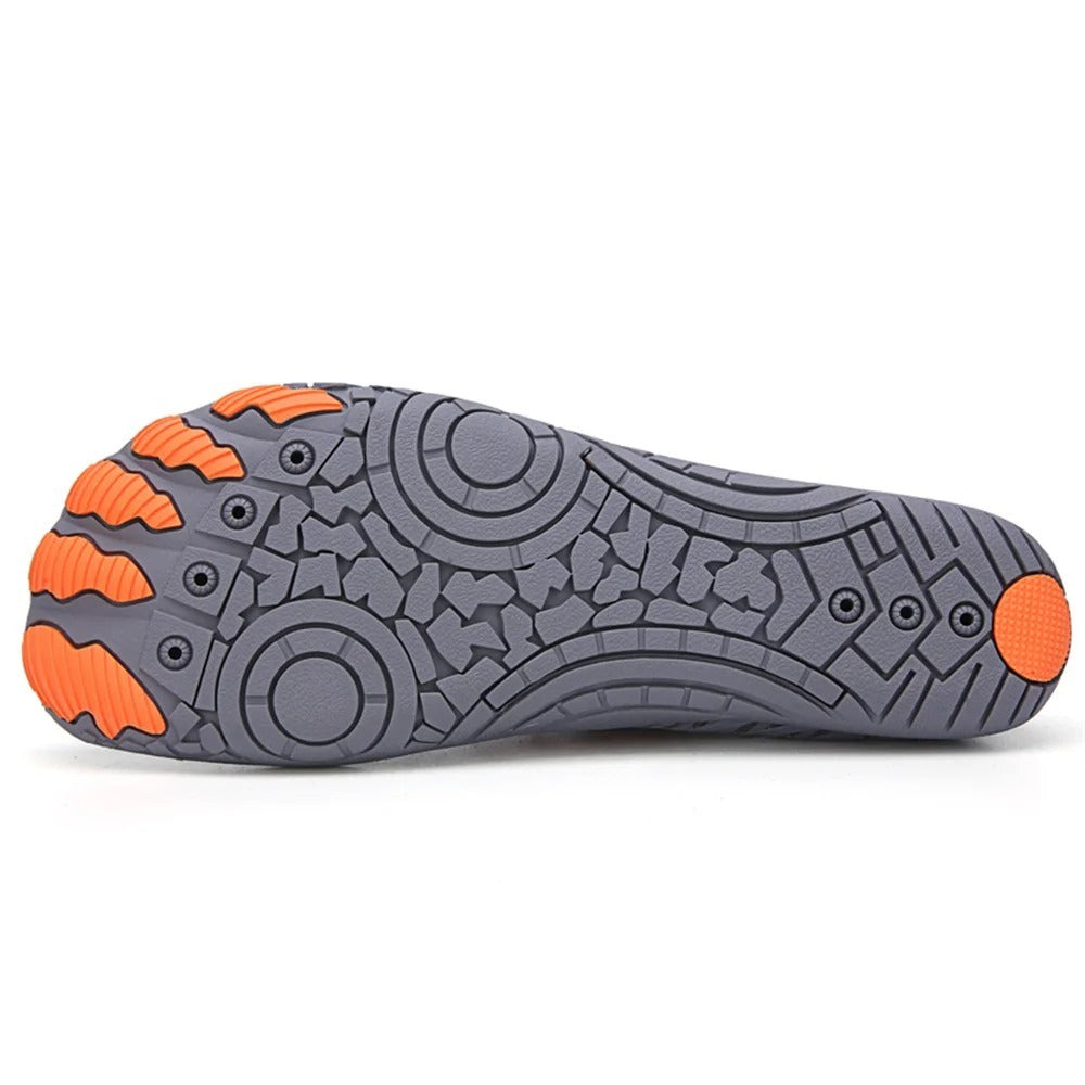 Barefoot casual shoes for women, wide toe design promoting foot health and comfort.