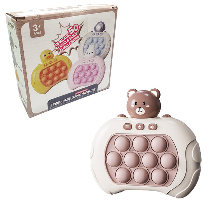 Vibrant interactive sensory Quick Push game for kids, boosts reaction & hand-eye coordination skills.