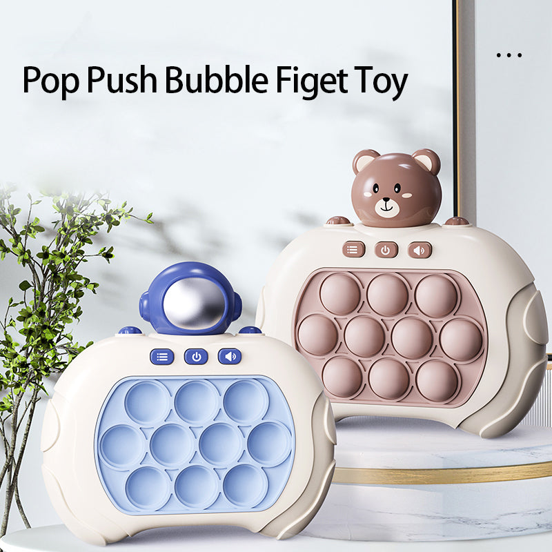Colorful Quick Push sensory game for kids; brain, reaction, & motor skills development interactive toy.
