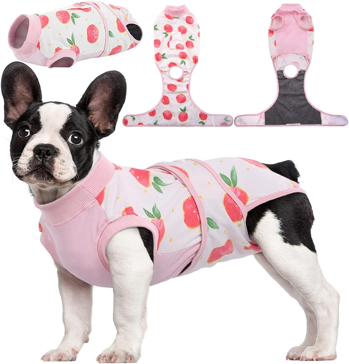 Soft pet recovery suit for dogs & cats. Aids post-surgery healing & wound protection. Comfortable animal care.