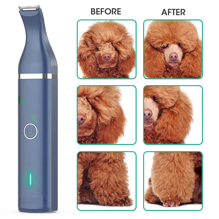 Rechargeable quiet cat & dog clipper, ideal for home pet grooming & animal care.