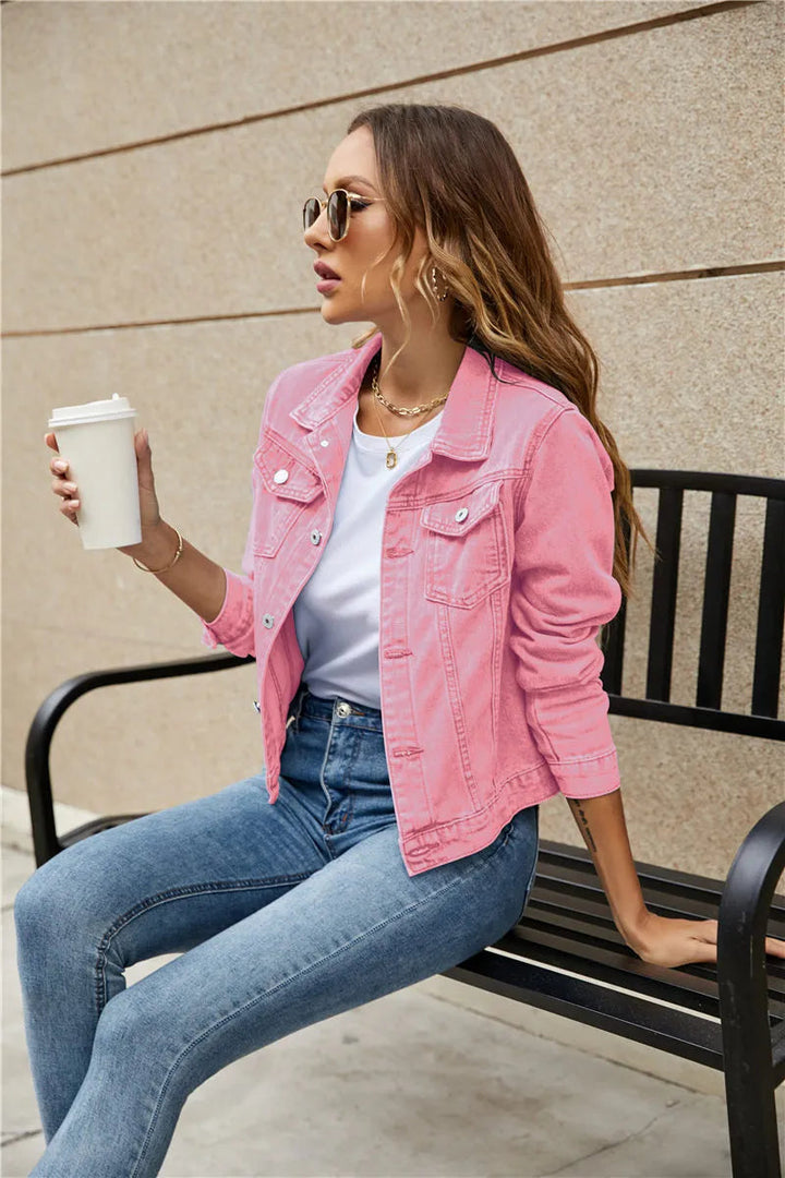 Quinlan | Women's Fitted Blue Jacket - Blue - Image 5