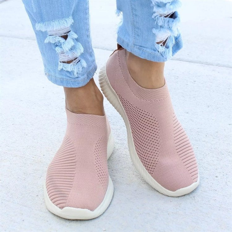 Comfortable women's slip-on sneakers with breathable design. Lightweight & versatile for daily wear.