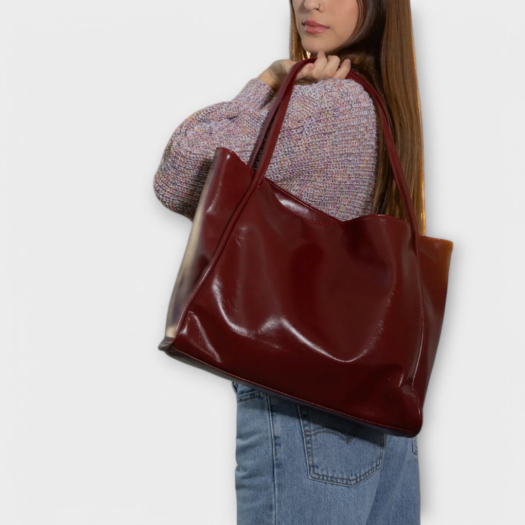 Polished Leather Handbag