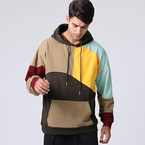 Everyday fashion men's pullover, a cozy and modern casual hoodie.