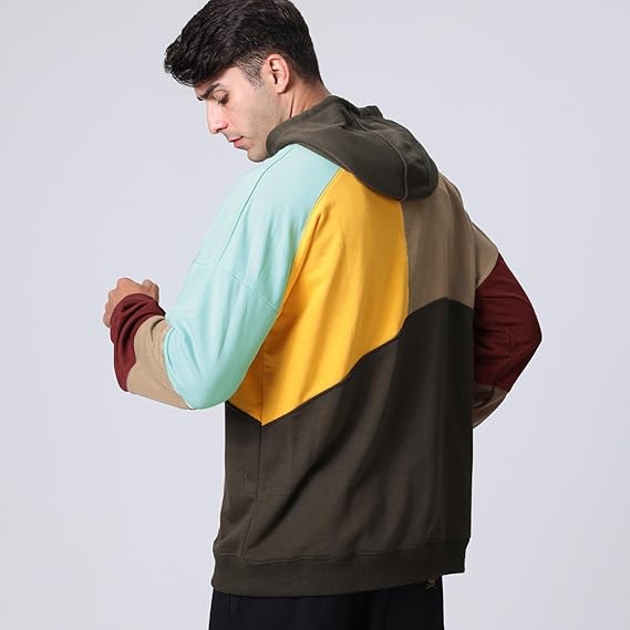 Activewear men's hoodie, a comfortable modern casual pullover top for sports.