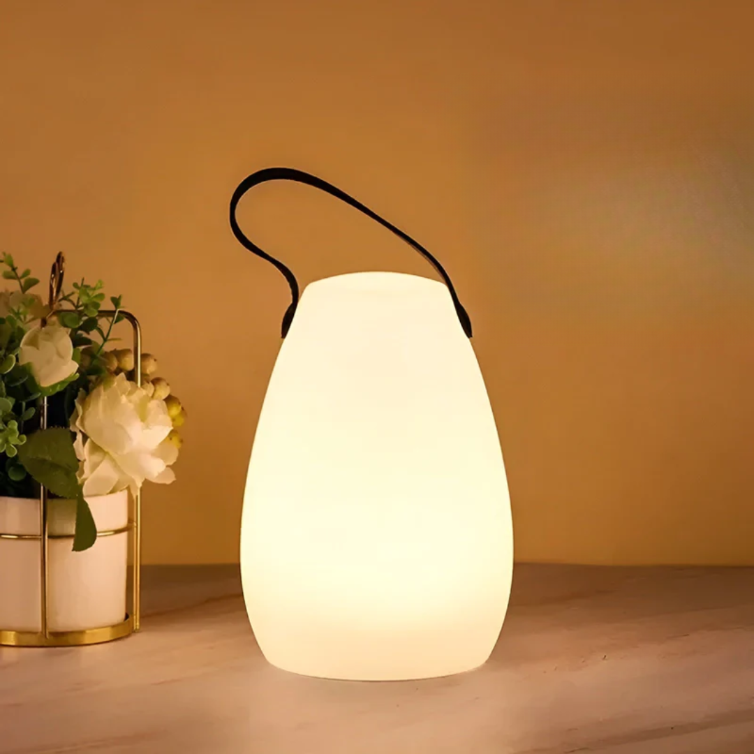 Versatile RadianceFlex portable lamp, wireless, waterproof, and rechargeable, perfect for home, garden, or events.