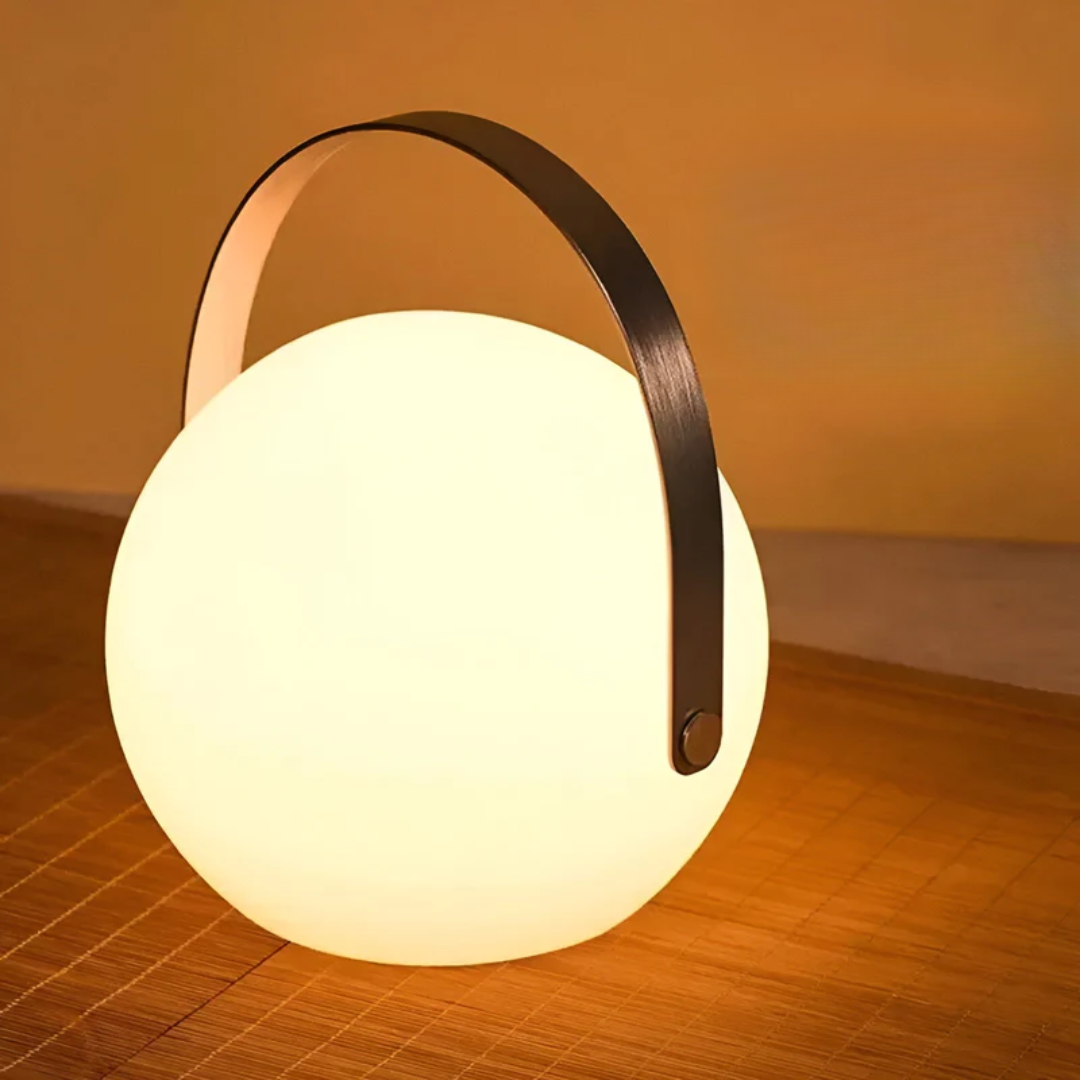 RadianceFlex wireless table lamp with remote, color changing LED, portable & waterproof for ultimate ambiance.