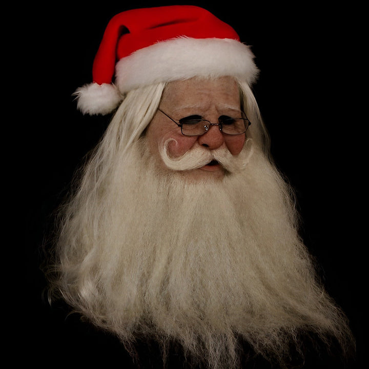 Get an aged look with this realistic old man mask, unisex, with a movable mouth feature.