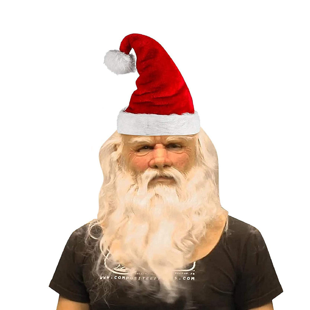 Realistic old man costume mask with a movable mouth, great for pranks and theme parties.