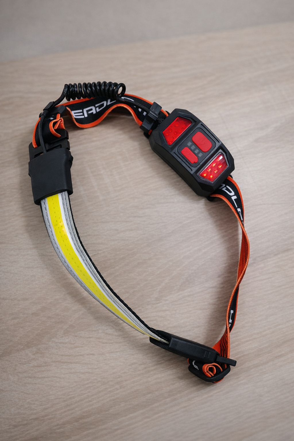 Comfortable, lightweight rechargeable headlamp with 1000 lumens & 230° wide beam for hands-free outdoor light. 2-pack.