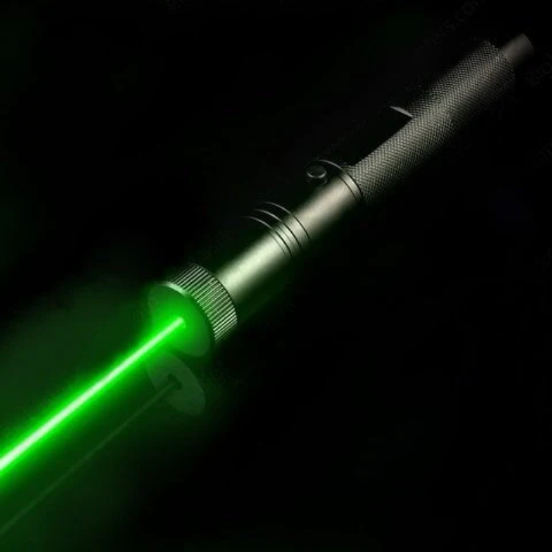 Powerful rechargeable laser pointer, perfect for presentations and outdoor use.