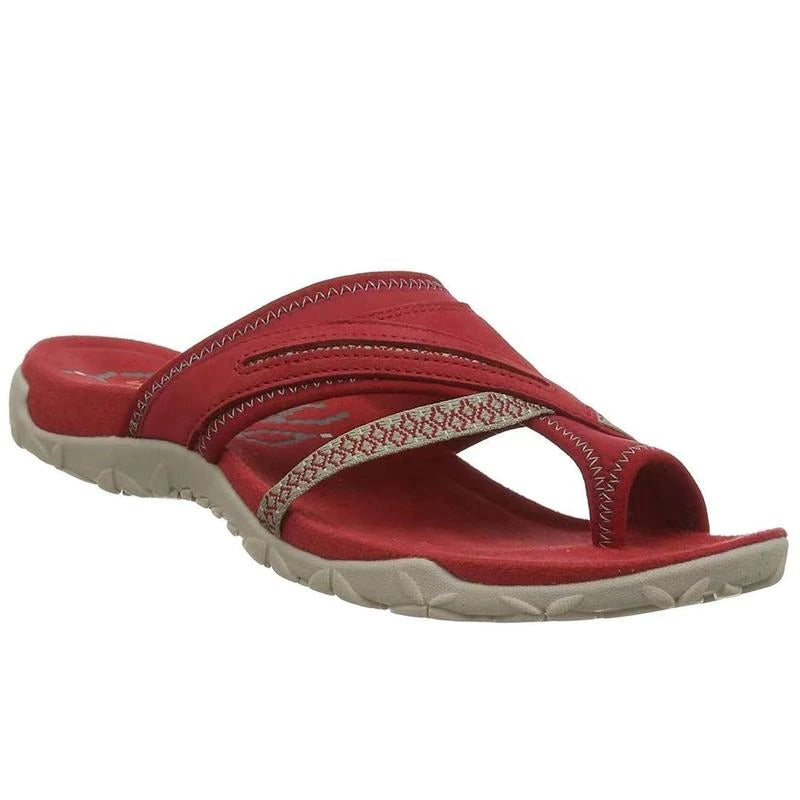 Ergonomic women's flip flops with arch support for posture correction & foot health. Ideal orthopedic summer shoes.