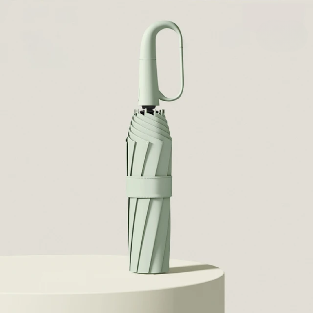 Durable windproof umbrella, reflective safety, ideal weather gear for men and women.