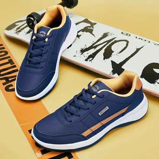 Timeless men's orthopedic sneakers, cushioned for superior comfort and stability.
