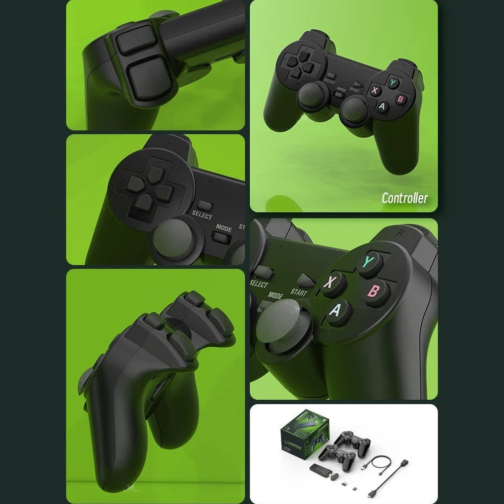 Unisex retro game console with 20,000+ classic games, 4K HDMI output & wireless controllers. Nostalgic fun!