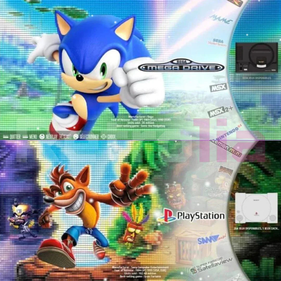 Experience 4K retro gaming! HDMI console with 20,000+ classic games & wireless controllers for nostalgic play.