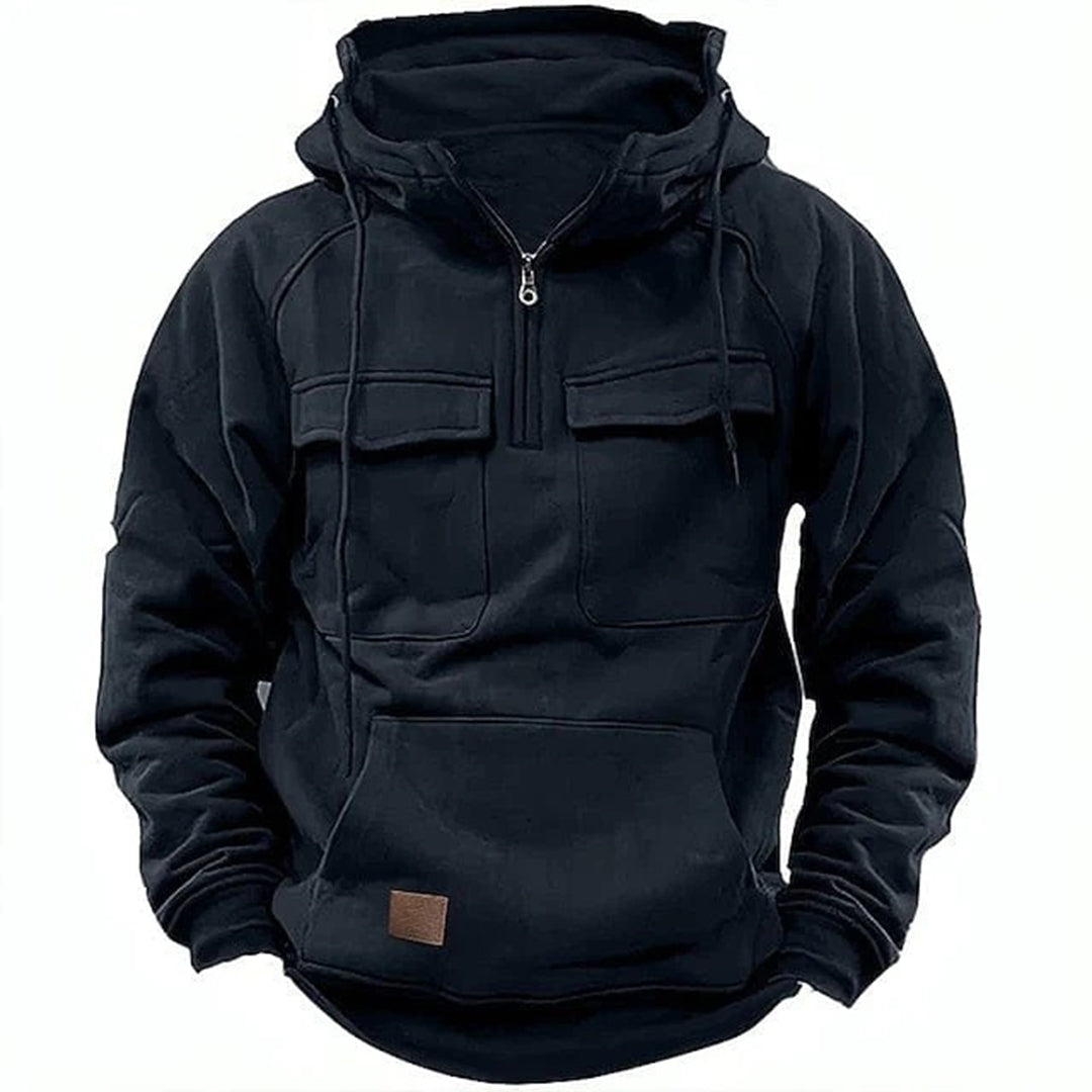 Men's retro motorcycle jacket, vintage style. Rugged outerwear for casual menswear, blending style & comfort.