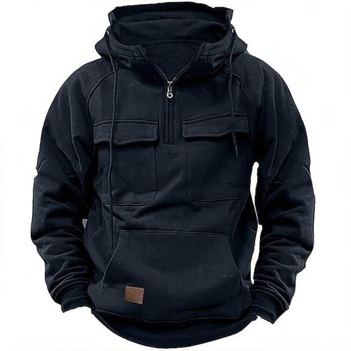 Men's retro motorcycle jacket, vintage style. Rugged outerwear for casual menswear, blending style & comfort.