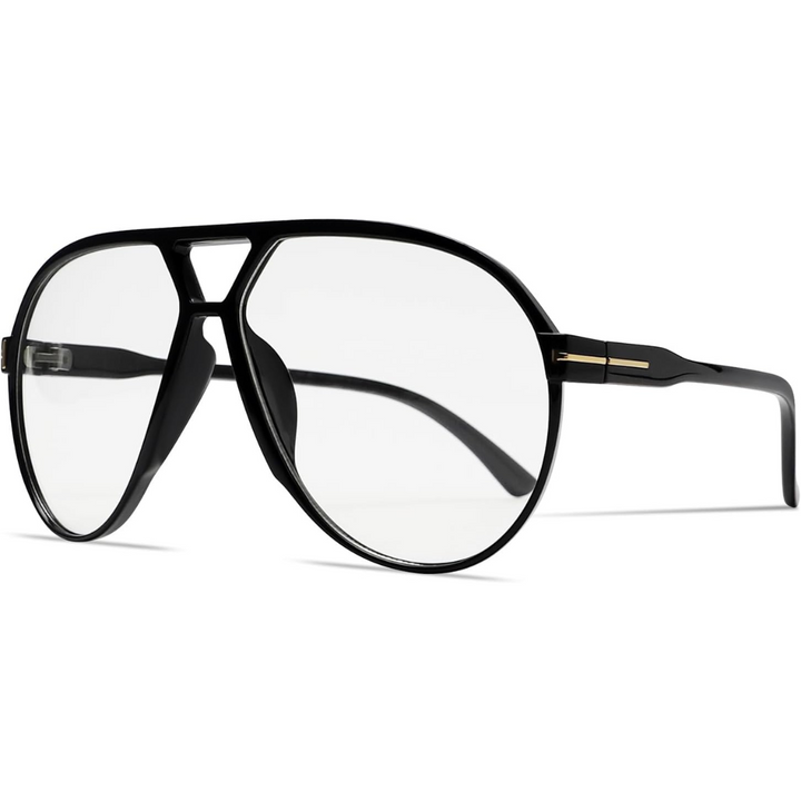 Fashion-forward retro oversized aviator sunglasses for men & women, vintage 70s vibe, UV400.