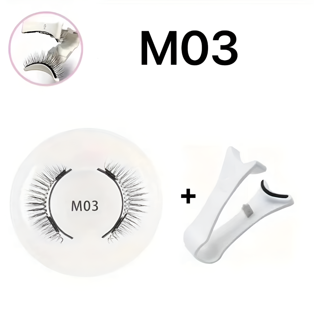 Full set of magnetic lashes and precision tweezer tool
