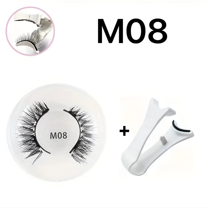 Quick and easy application of magnetic lashes using tweezers