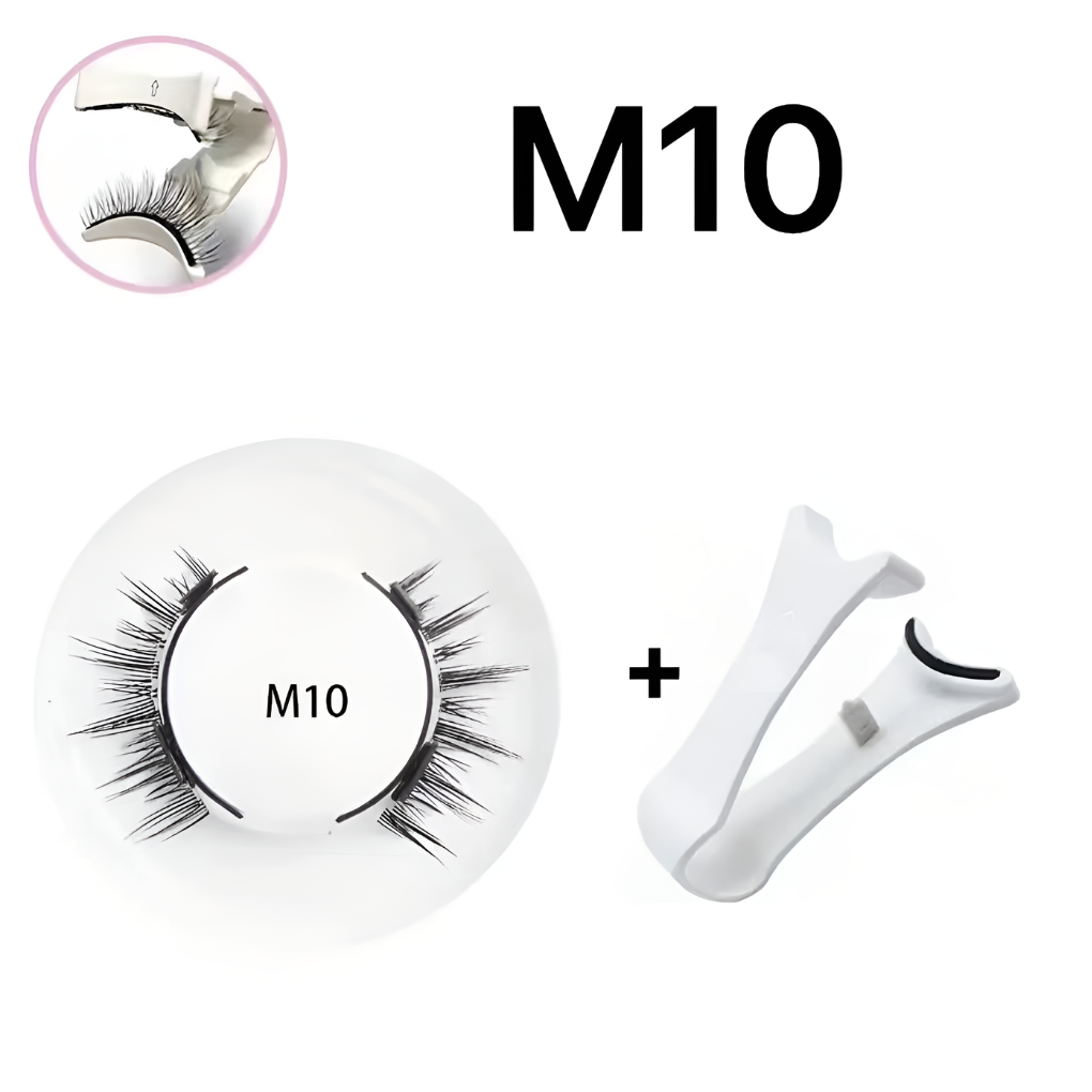 Natural effect reusable magnetic false eyelashes for everyday wear