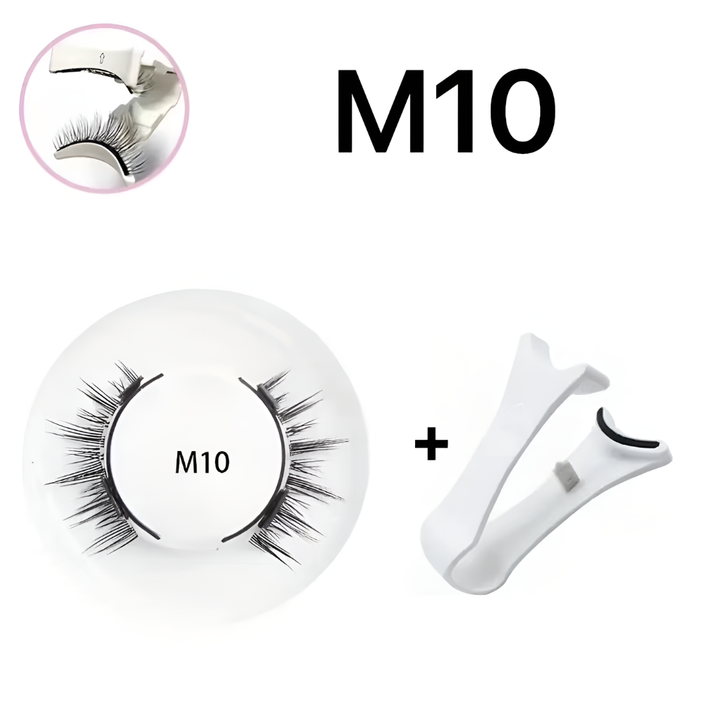 Natural effect reusable magnetic false eyelashes for everyday wear