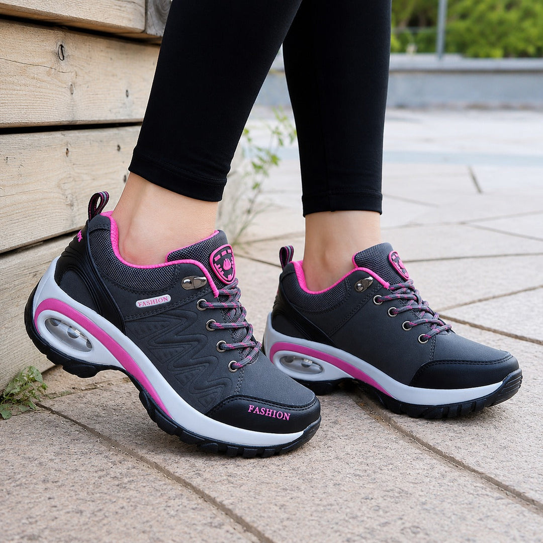 Modern Ridge women's waterproof sneakers, comfortable and durable outdoor footwear for everyday casual wear & active pursuits.