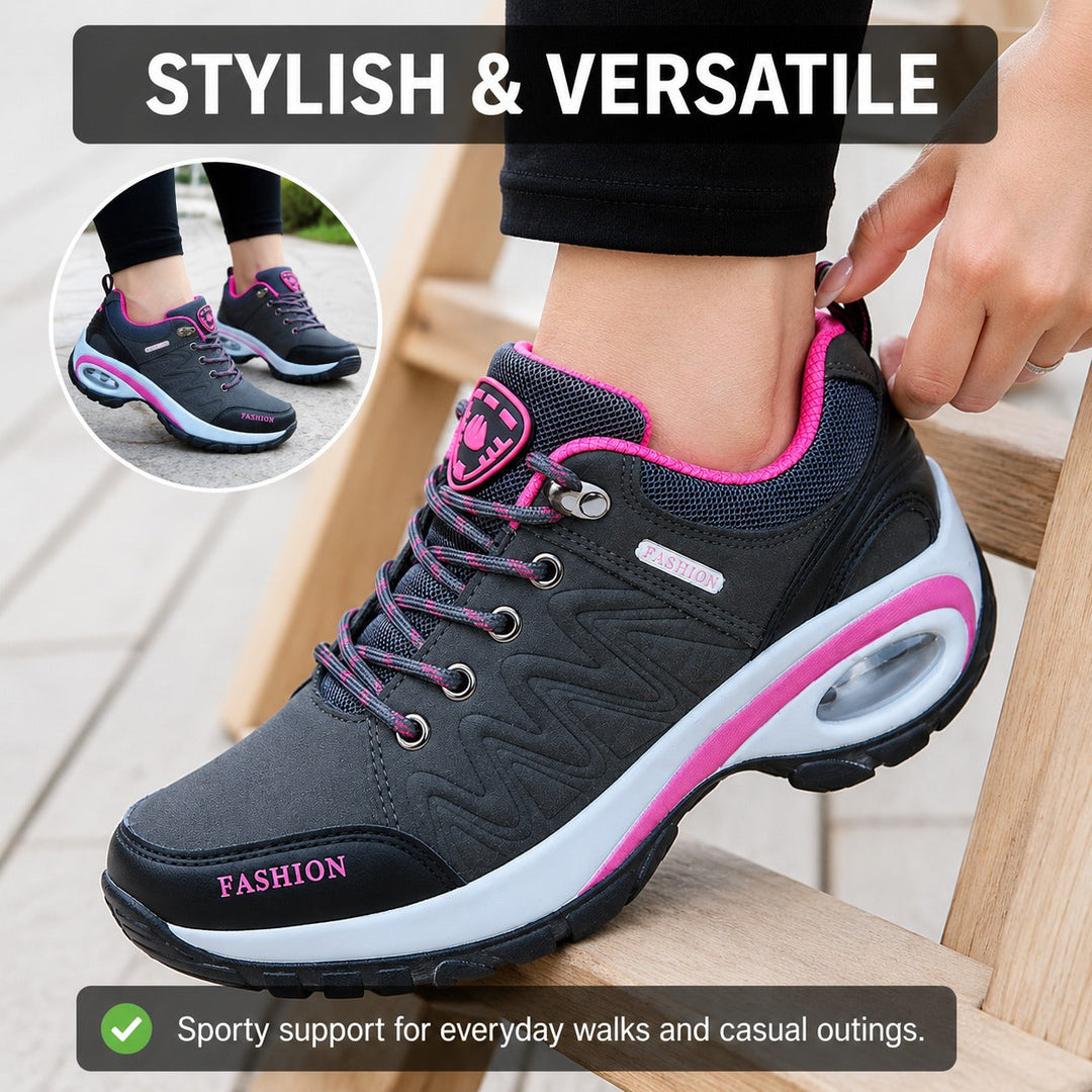 All-terrain Ridge women's waterproof outdoor shoes, providing support & grip for trails, walking & active exploration.