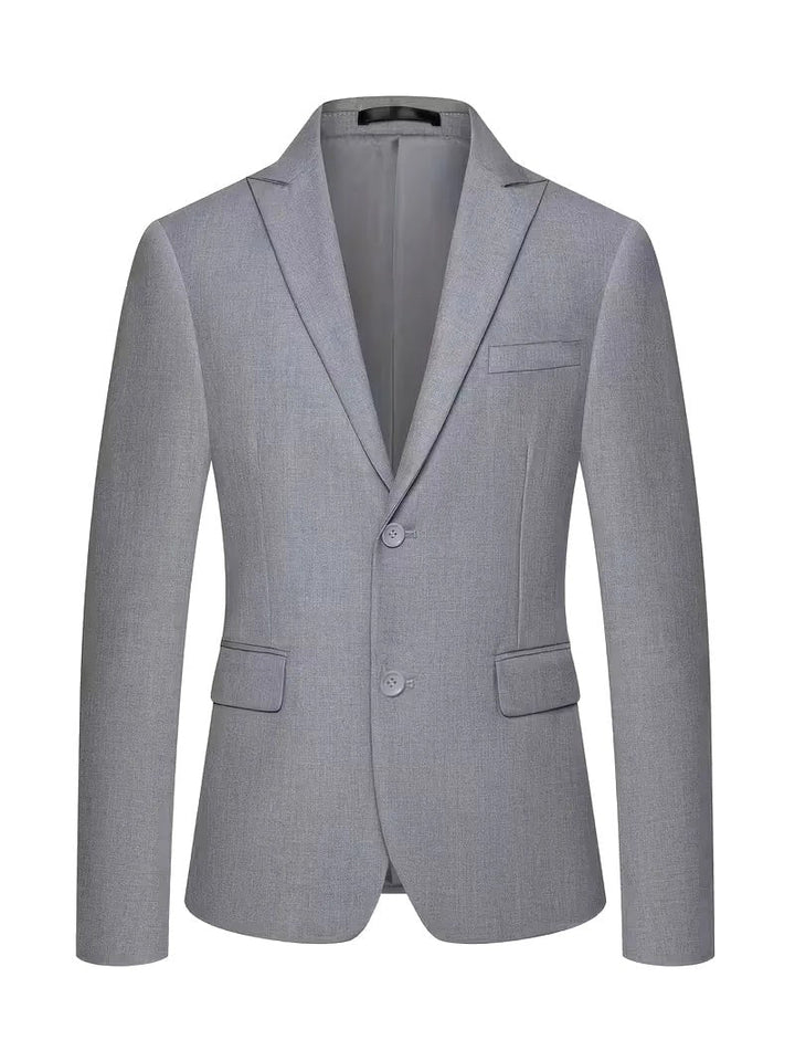Double-breasted waistcoat, a key piece of the men's slim fit three-piece formal wedding suit.