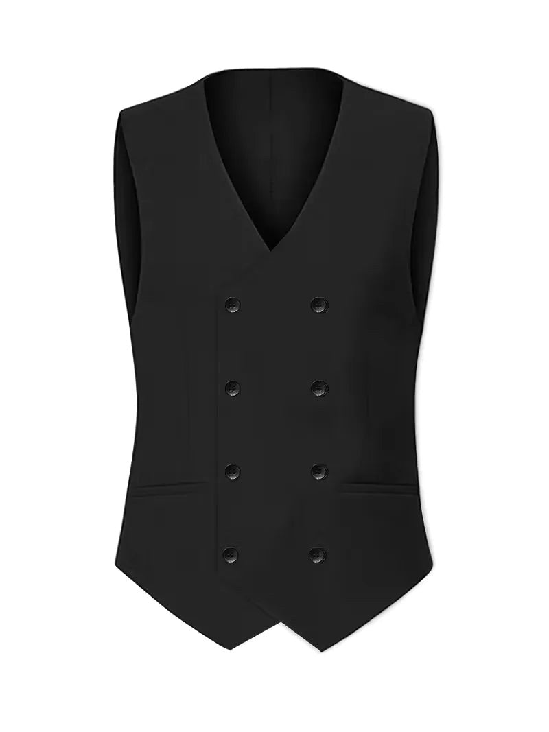 Wedding guest men's suit, slim fit three-piece. Includes a modern blazer, vest & matching trousers.