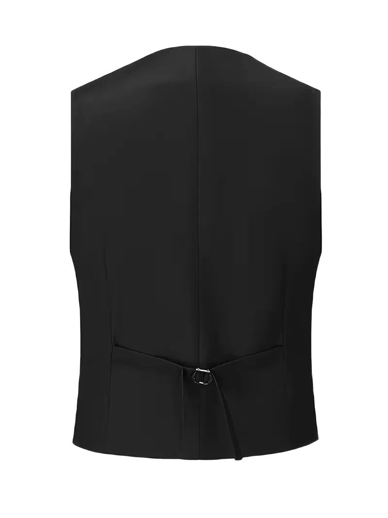 Men's special occasion suit. Slim fit three-piece formal wear with tailored blazer, waistcoat & pants.