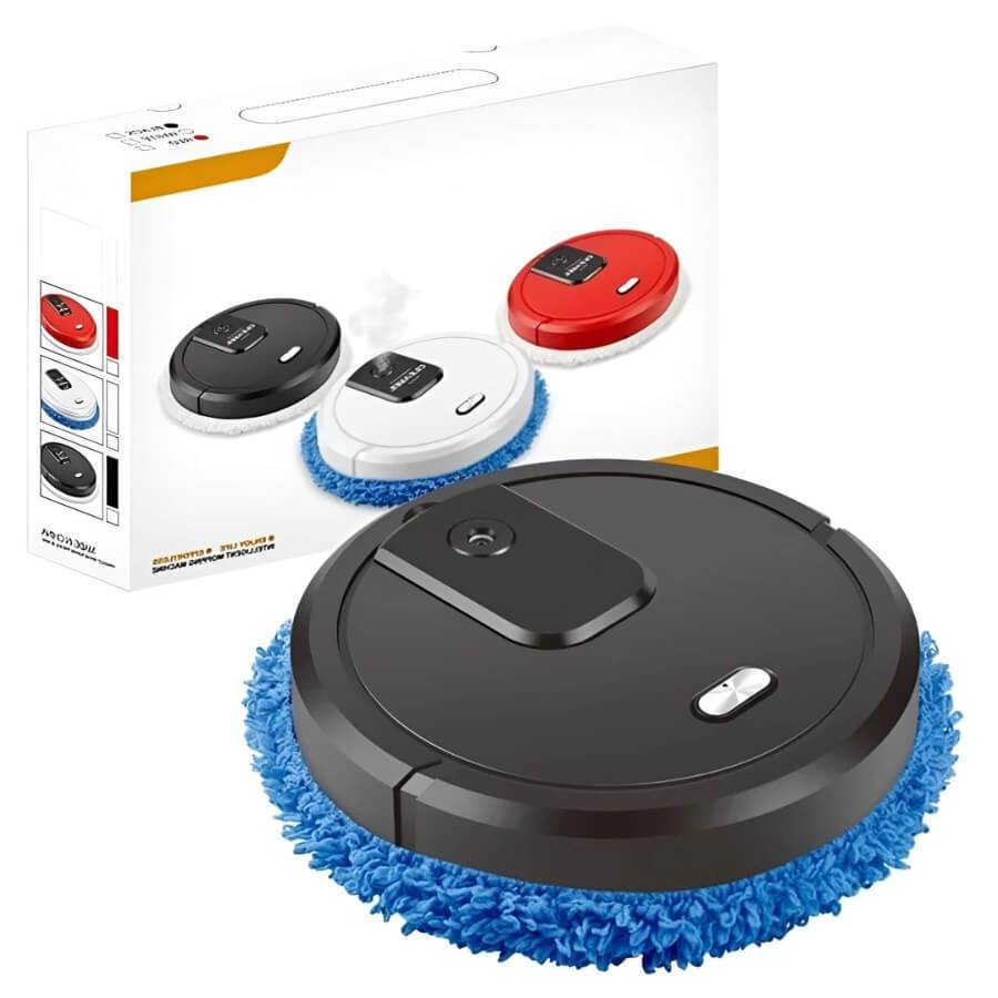 Pet friendly robot vacuum mop for home, silently removes pet hair & messes. Auto floor cleaner for busy owners.