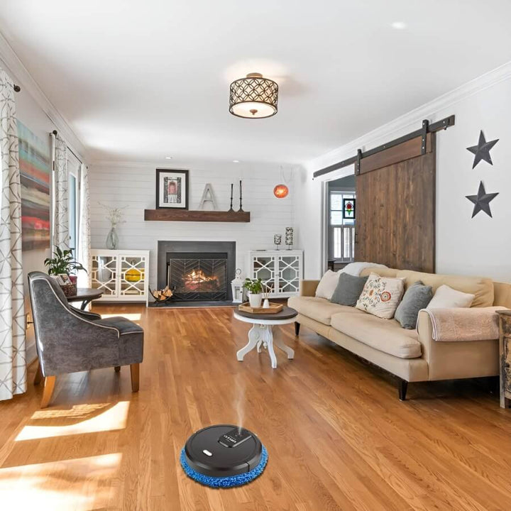 Smart robot mop for streak-free hard floor cleaning, quiet operation & automatic scrubbing for spotless results.