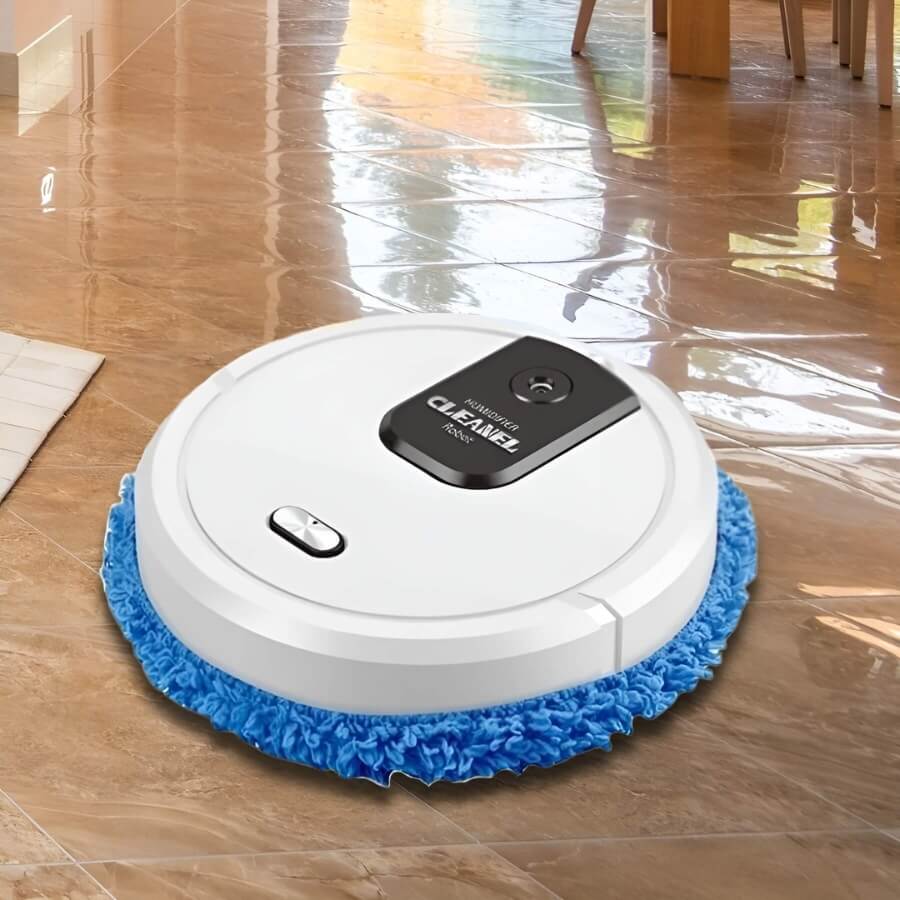 Multi-surface 3-in-1 robot cleaner, vacuums, mops, & sweeps. Smart home appliance for effortless floor care.