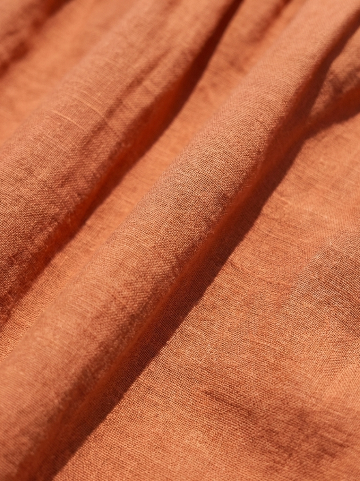 Romy | Women's Tiered Short Sleeve Maxi Dress - Orange - Image 5