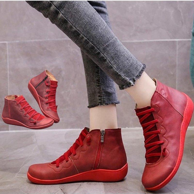 Durable women's bunion boots with easy-zip closure. Wide toe box comfort, suitable for all seasons.