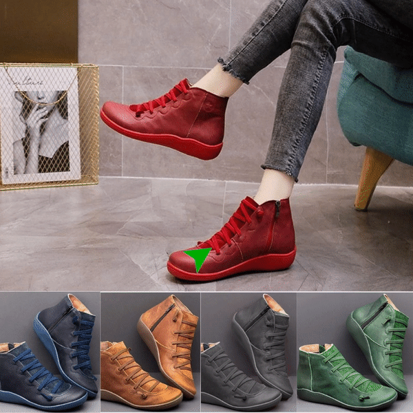Spring footwear women's bunion ankle boots. Easy-zip, wide toe for ultimate comfort & daily wear.