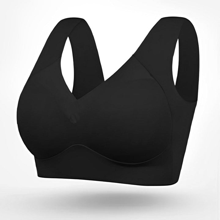 Women's seamless wire-free bra with adjustable straps. Provides comfortable support for everyday wear.