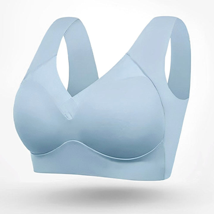 Essential women's seamless wire-free bra with adjustable straps, perfect for comfortable support & smooth silhouette.