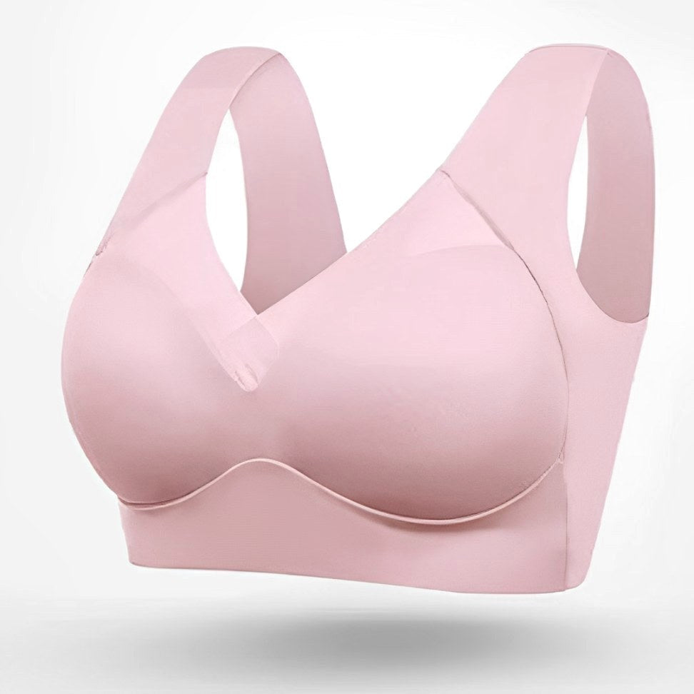 Soft women's seamless wire-free bra. Adjustable straps provide custom fit & comfortable support for all-day wear.