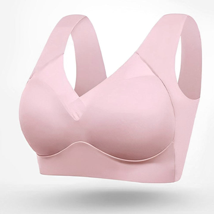 Soft women's seamless wire-free bra. Adjustable straps provide custom fit & comfortable support for all-day wear.